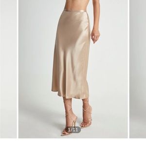NWOT Silk skirt